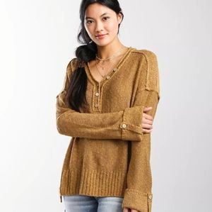 BKE* Pullover Henley Sweater